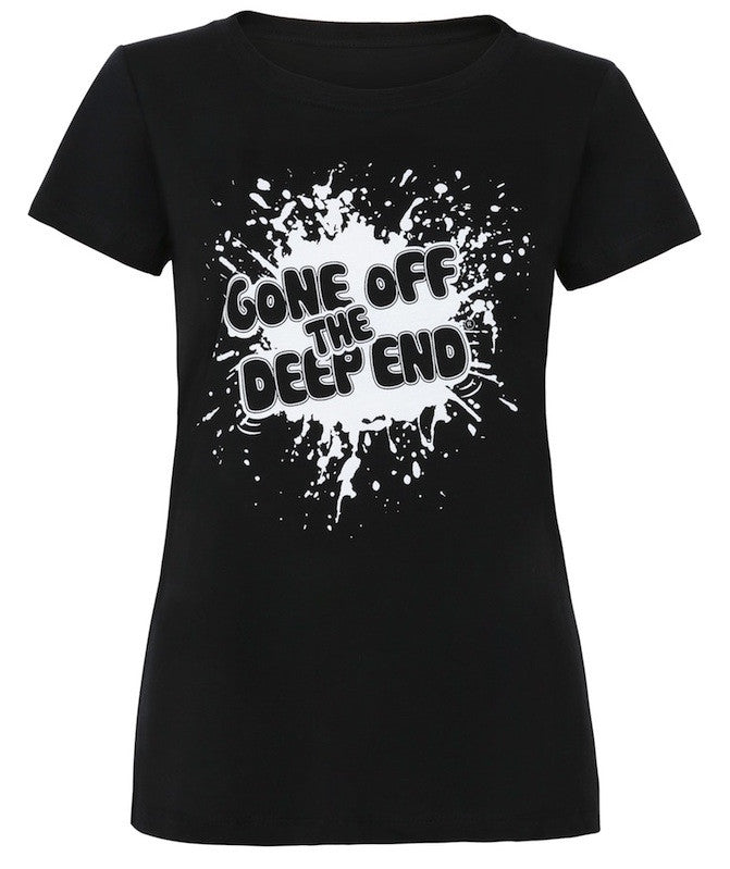 Women's Splatter Logo Tee - Black