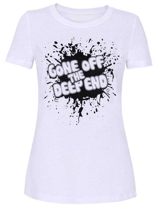 Women's Splatter Logo Tee - White