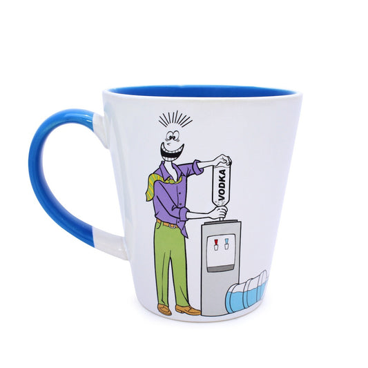 Men's Happy Hour Water Cooler Coffee Mug - Blue