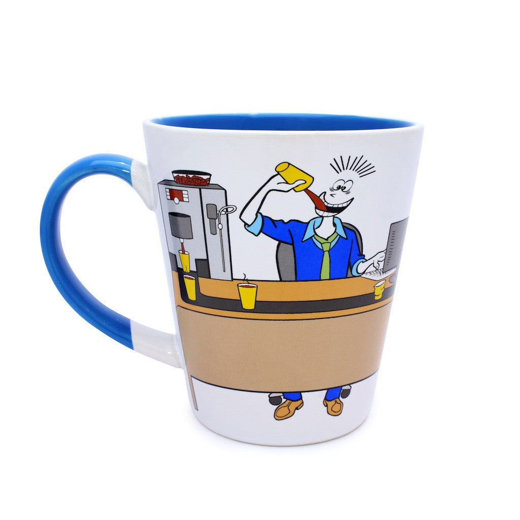 Men's Coffee Conveyor Belt Coffee Mug - Blue