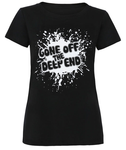 Women's Splatter Logo Tee - Black