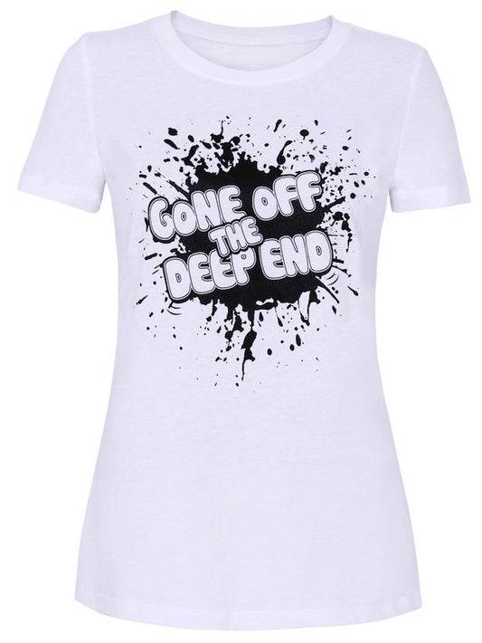 Women's Splatter Logo Tee - White
